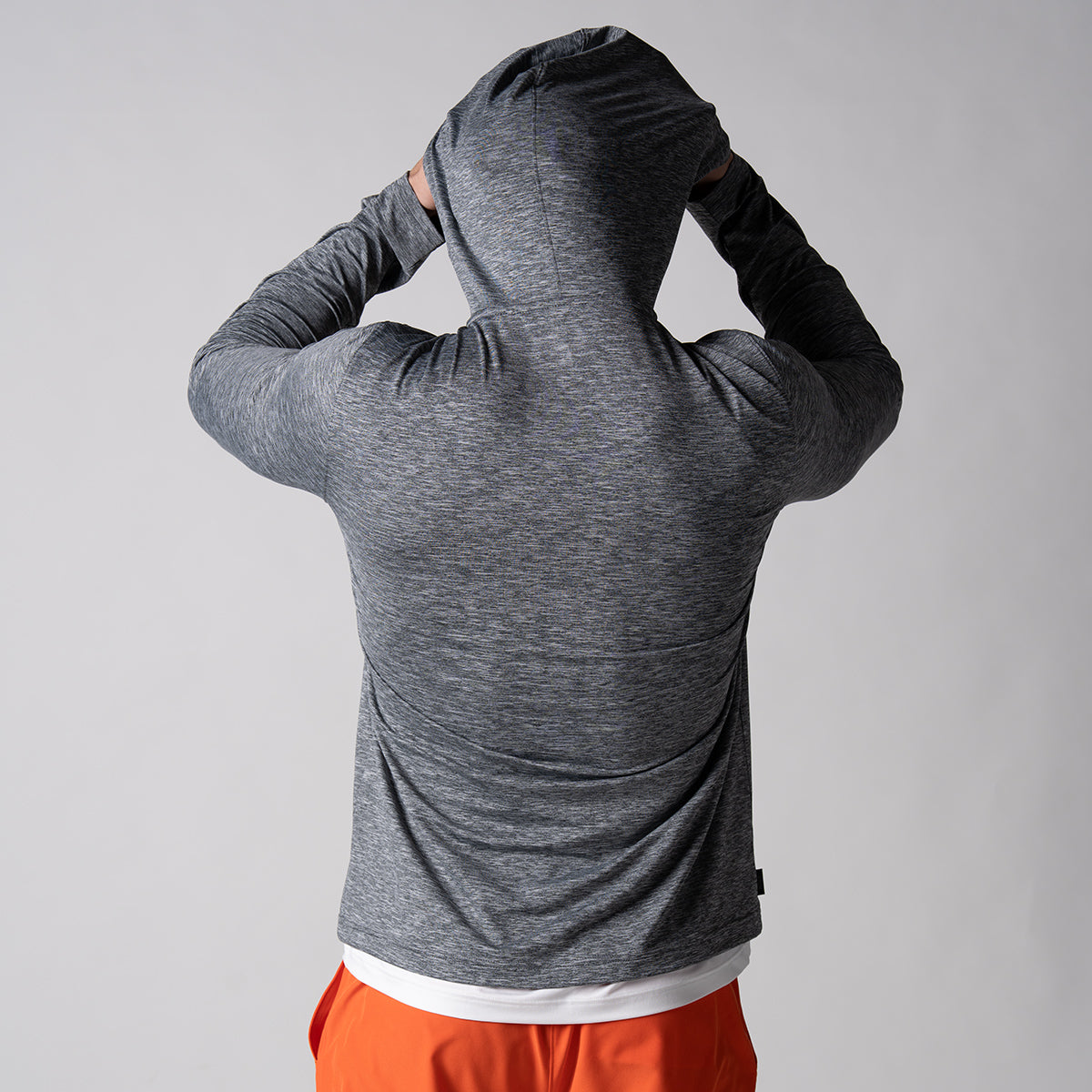 メンズ クォーター ジップ フーディー