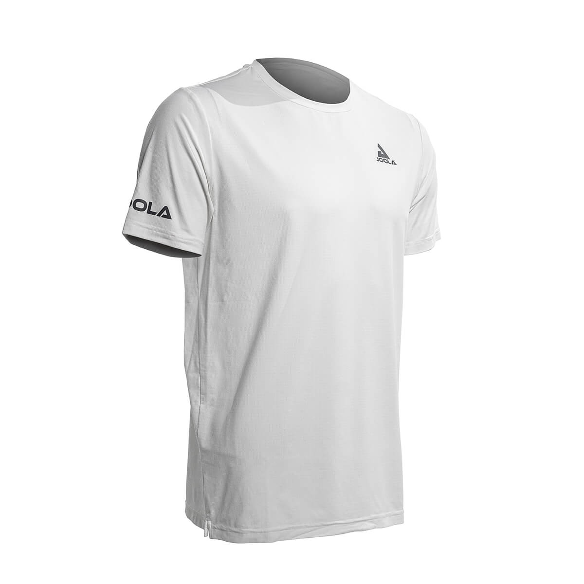 White Background Image: JOOLA Ben Johns React T-Shirt in White (at an angle) White