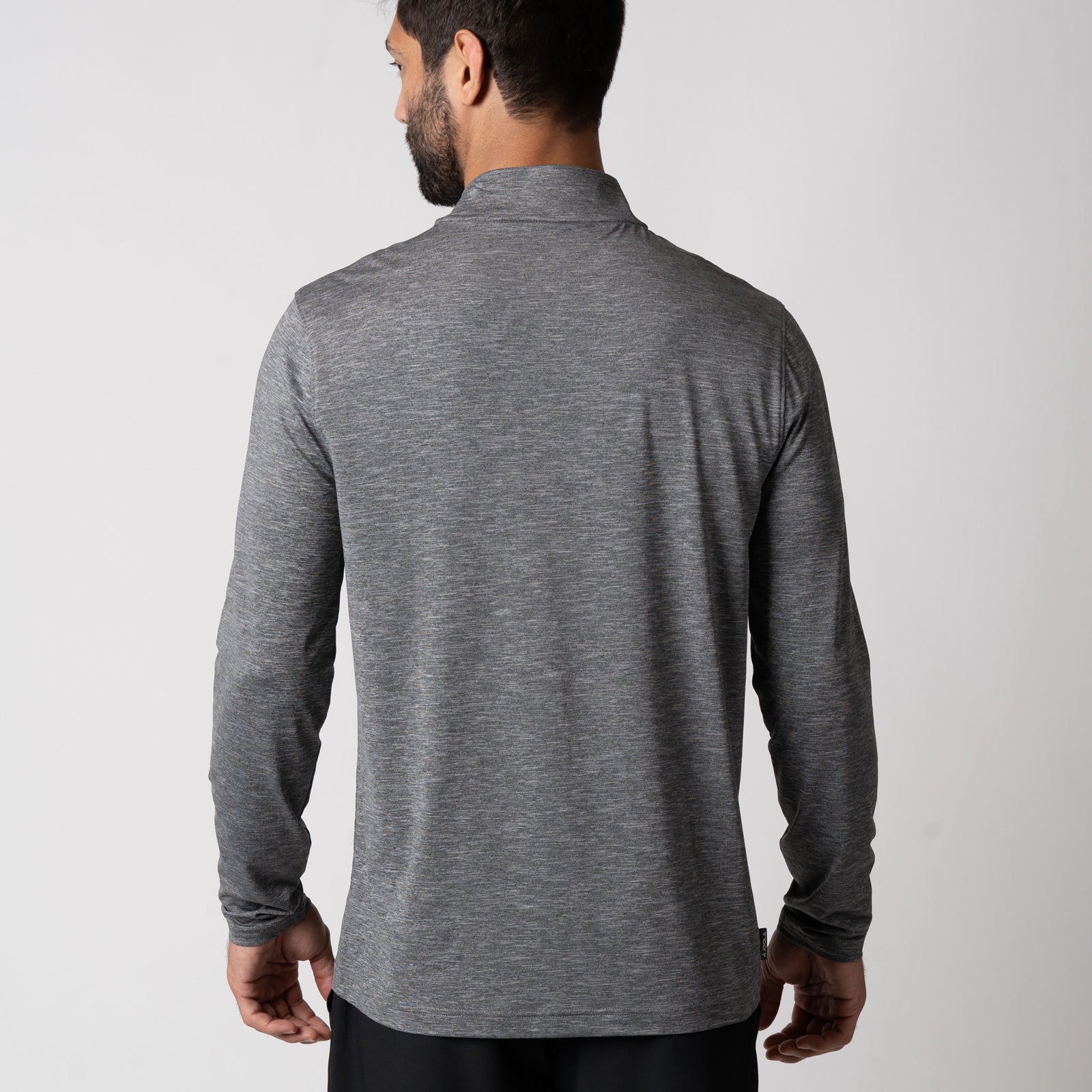 メンズ クォーター ジップ プルオーバー