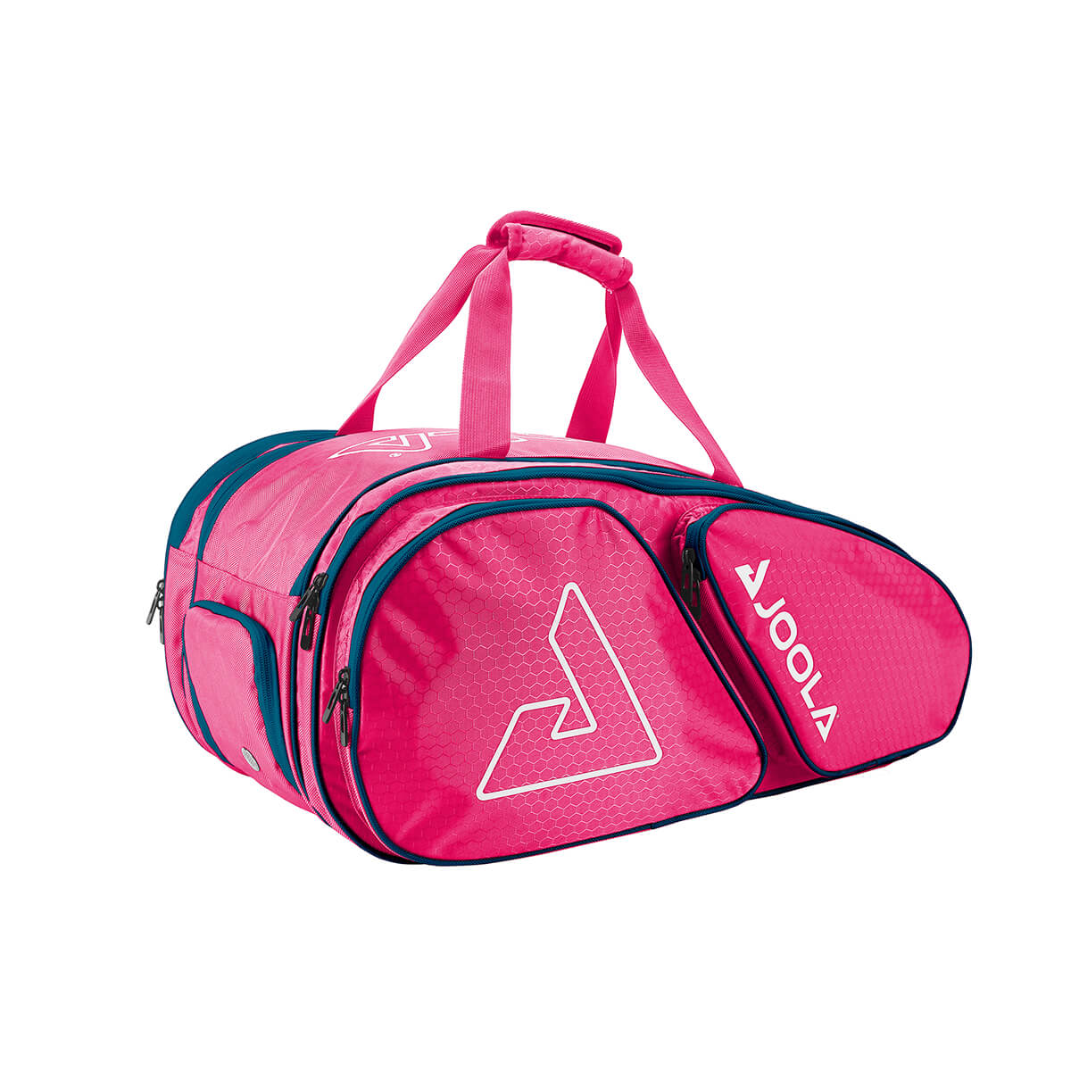 Product photo of the JOOLA Tour Elite Pickleball Duffle in Hot Pink & Blue Hot Pink/Blue