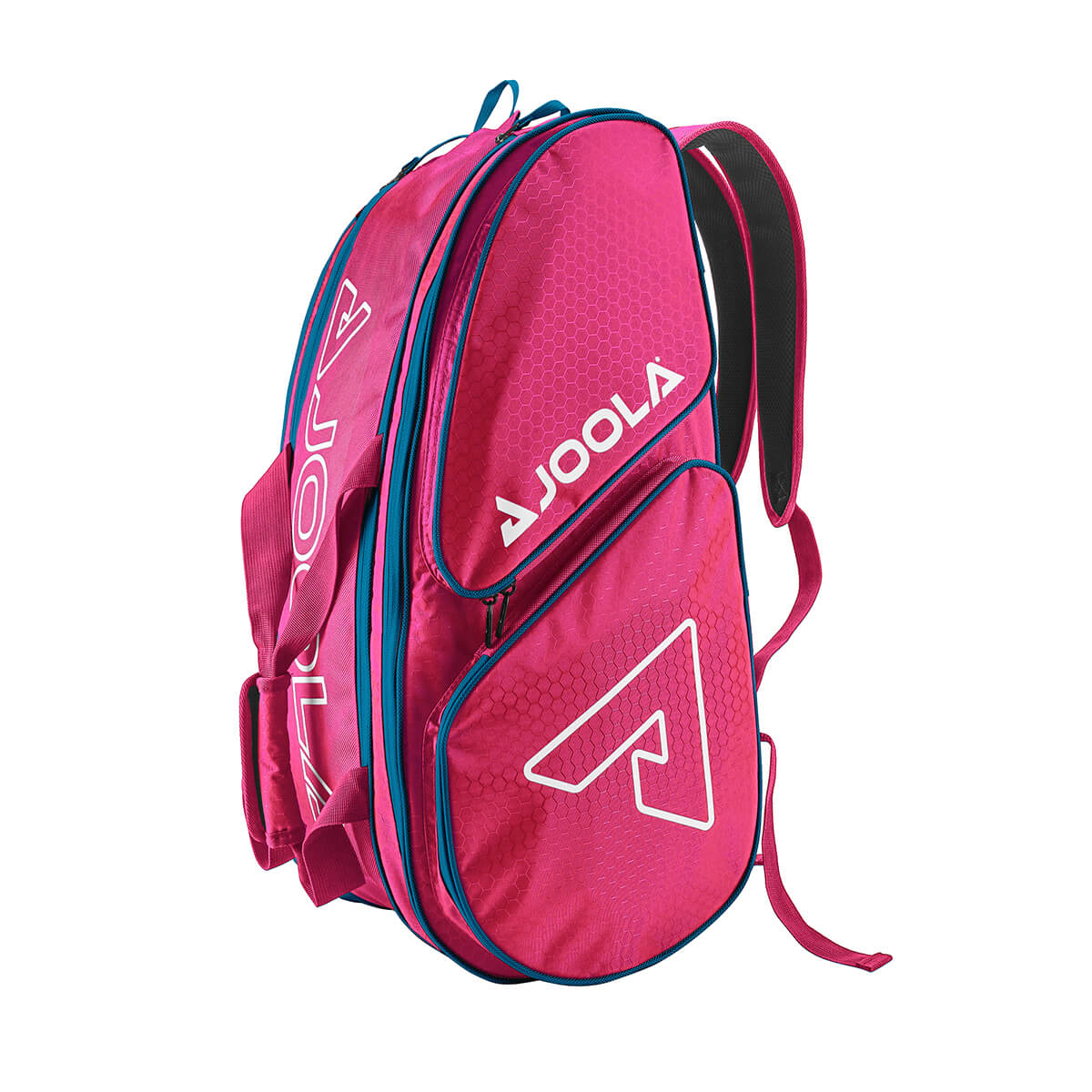 Product photo of the JOOLA Tour Elite Pickleball Duffle in Hot Pink & Blue Hot Pink/Blue
